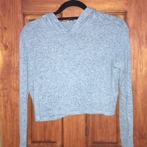 Cropped Shirt With Hood